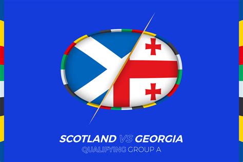 Scotland vs Georgia icon for European football tournament qualification, group A. 21799119 ...