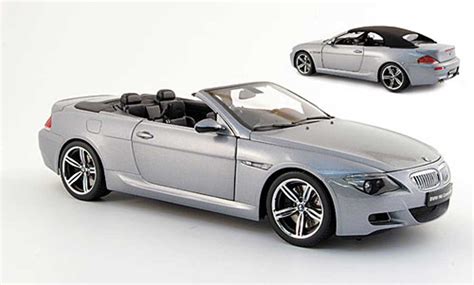 Diecast Model Cars Bmw M6 E64 118 Kyosho E64 Grey 2005 Uk