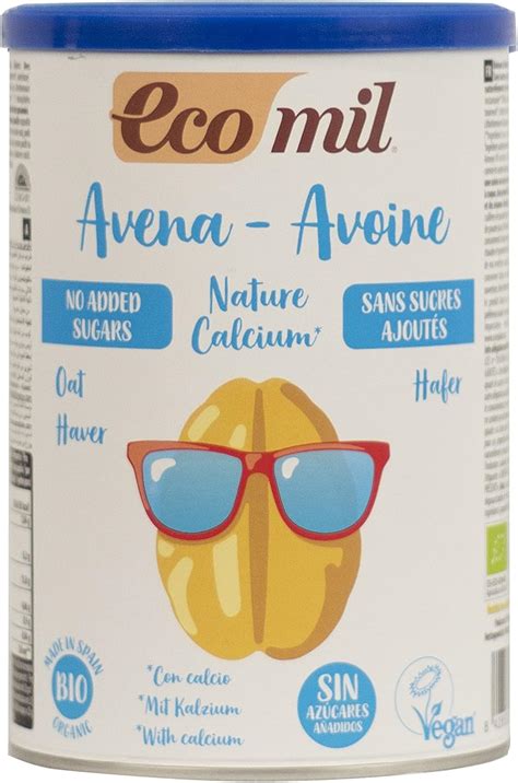 EcoMil Avena Nature Calcium Instant Bio Bebida De Avena En Polvo