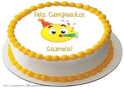 Tarta Feliz Cumplea Os Gabriela Tartas Felicitaciones De