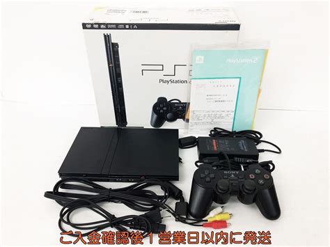 【傷や汚れあり】【1円】ps2 本体 セット 薄型 ブラック Sony Playstation2 Scph 70000 未検品ジャンク