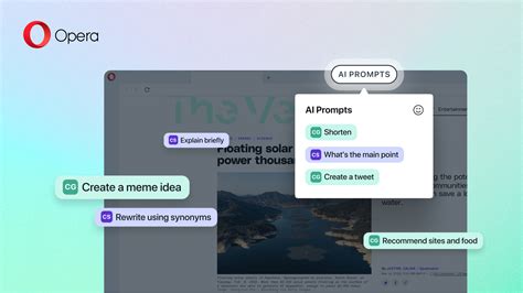 How To Enhance Your Browsing With Ai Prompts In Opera Blog Opera