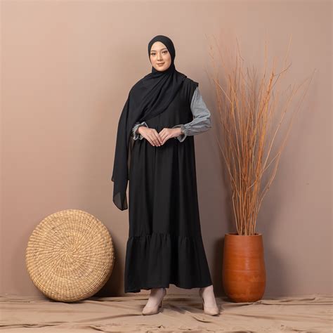 Jual Carla Dress Black Indayani Boutique Shopee Indonesia