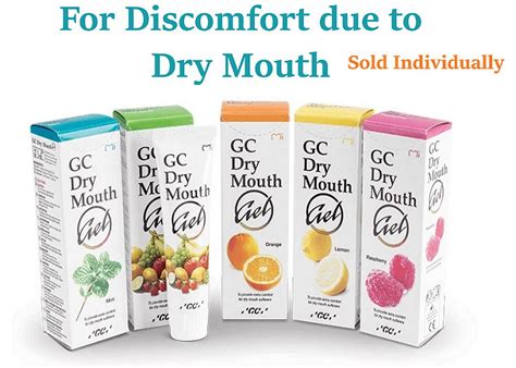 Gc Dry Mouth Gel For Discomfort Sugar Free Neutral Ph G Tube Orange