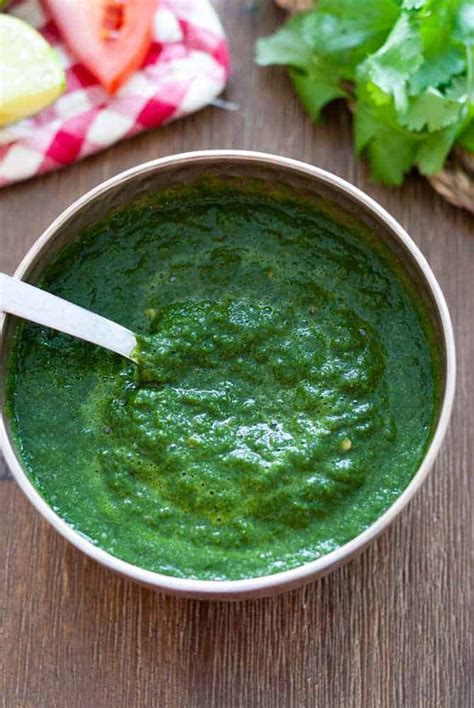 Coriander Chutney Cilantro Chutney Zingy And Yum Indian Ambrosia