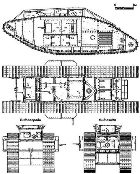 Mk V Female British Heavy Tank 1918 Ww1 Tanks Tank Drawing