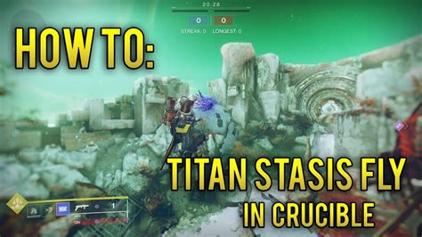 How To Fly As A Stasis Titan In Crucible Glitch Insane Stasis Movement