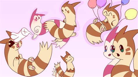 Furret And Shiny Furret By Allewolfchufanart On Deviantart