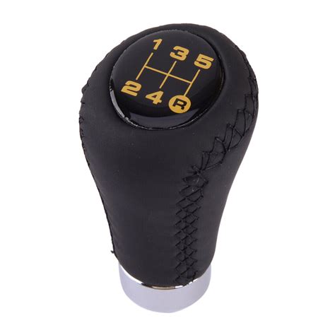 Universal Car 5 Speed Manual Shift Knob Gear Stick Shifter Lever Black 1pc Ebay