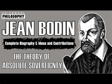 Jean Bodin: Biography and Contributions - science - 2024