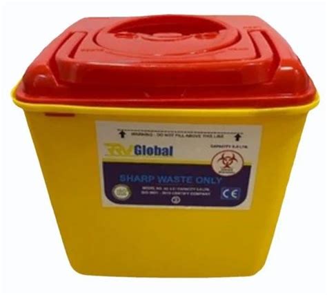 Snap On Lid Global Pvc Sharp Waste Container Medium At Rs Piece In