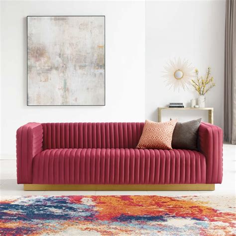 Lounge Around. Velvet Sofa