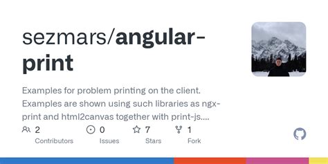 GitHub Sezmars Angular Print Examples For Problem Printing On The