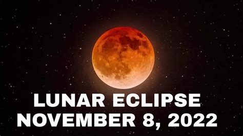 Press Briefing Total Lunar Eclipse November 8 2022 YouTube