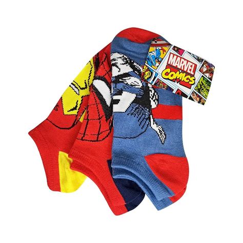 Tines Marvel Para Ni O Paquete De Pares Multicolor Talla Walmart