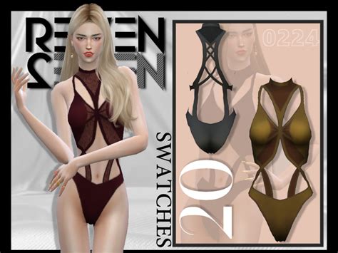 Criss Cross Sleevesless Bodysuit Acc Tights And Lingerie The Sims 4 Create A Sim CurseForge