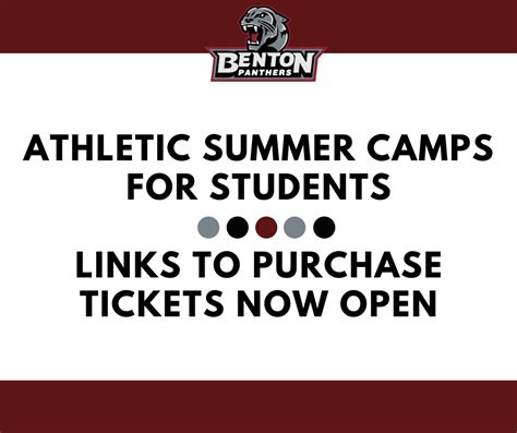 Summer Athletic Camp Tickets Available Ringgold Elementary School