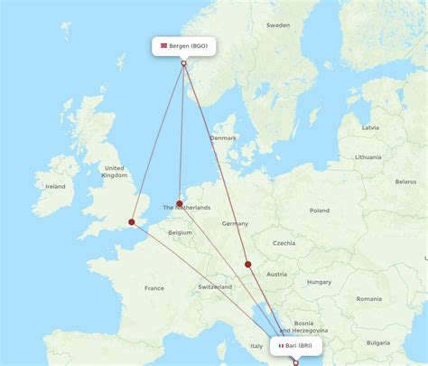 All Flight Routes From Bari To Bergen Bri To Bgo Flight Routes