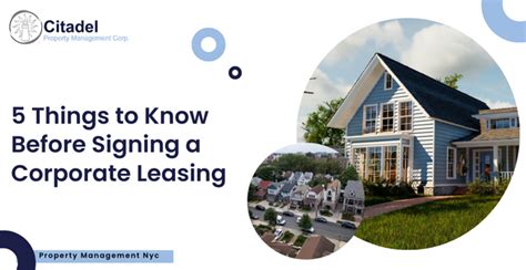 5 Things To Know Before Signing A Corporate Leasing