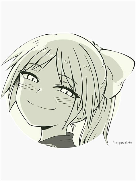 "Smug Trap Eyes Smile Meme" Sticker for Sale by benjamintorres | Redbubble