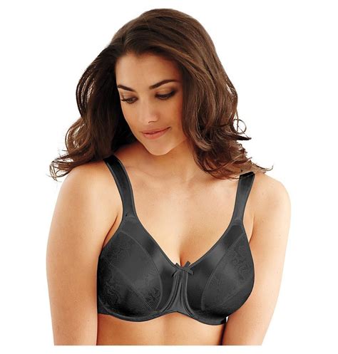 Bali Satin Tracings Underwire Minimizer Bra 34c