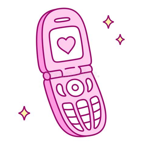 Flip Phone Sketch Stock Illustrations Flip Phone Sketch Stock