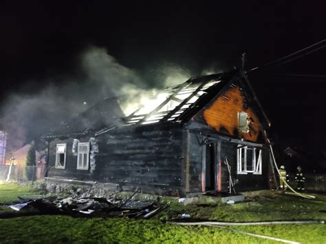 Pożar budynku mieszkalnego w Kalinówce Remiza pl Polski Serwis