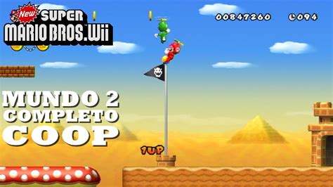 NEW SUPER MARIO BROS WII Gameplay Completa Parte 2 Mundo 2 COOP