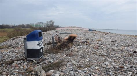 Damp K Stenschutz Nach Der Ostsee Sturmflut Shz