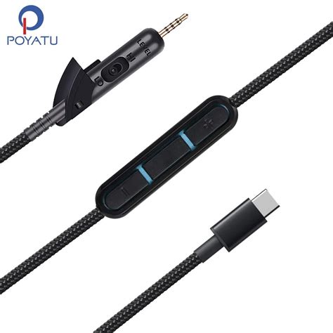 Poyatu Mm Usb Type C Qc Headphone Cable For Bose Quietcomfort