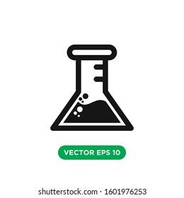 Flask Test Tube Lab Icon Vector Stock Vector Royalty Free 1601976253