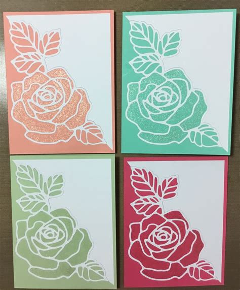 Stampin Up Rose Wonder Thank You Cards Cards I Card