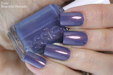 Grape Fizz Nails Essie Blue Tiful Horizon