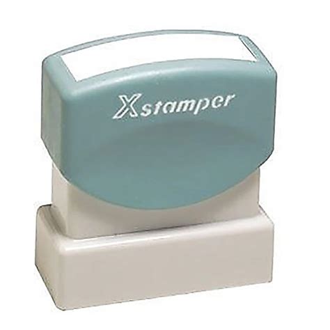 Xstamper 2 Color Title Stamps Entered Bluered Ink 036031