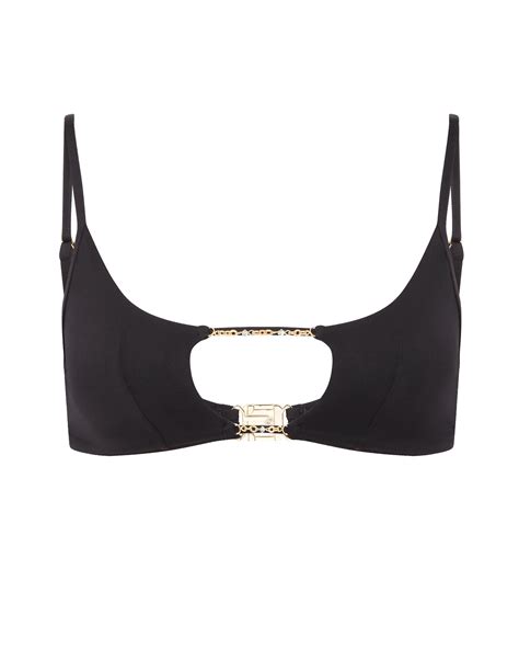 Christiana Bikini Top In Blackgold By Agent Provocateur