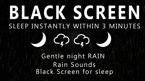 🌧️ Sleep Instantly Within 3 Minutes To Gentle Night Rain Sounds Rain