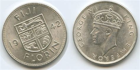 Fidschi One Florin 1942 S G7550 Fiji King George VI Vorzüglich