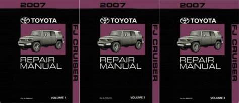 2007 Toyota Fj Cruiser Shop Service Repair Manual Complete Set Ebay