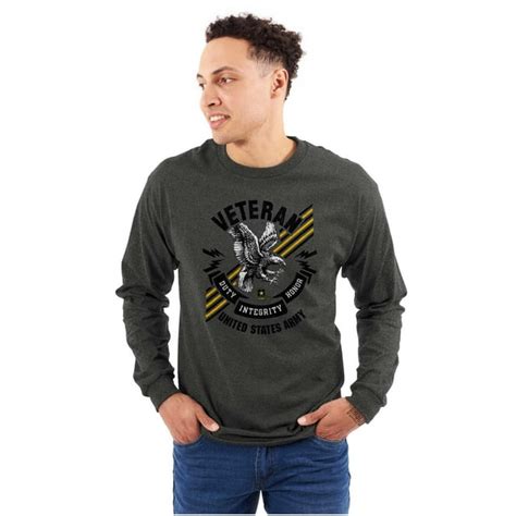 Us Army Pride Veteran Bald Eagle Long Sleeve Tshirt Men Women Brisco