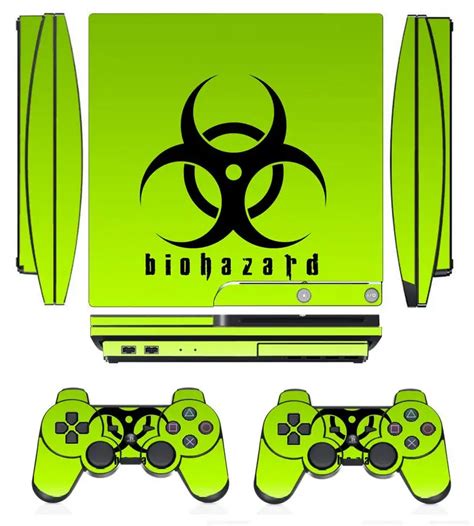 Biohazard Vinyl Skin Sticker Protector For Sony Ps Slim