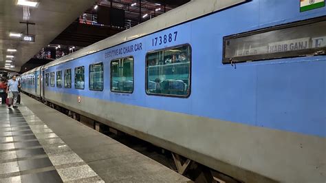 12002 Bhopal Shatabdi Full Journey In AC Chair Car Travelling