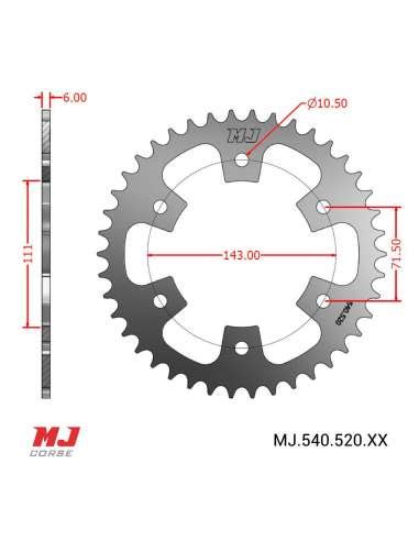 MJ Hintere Kettenräder Für ROYAL ENFIELD Meteor 350 21 22 MJ Corse