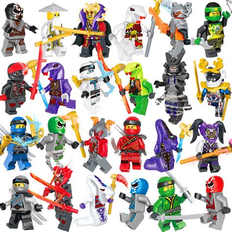 24pcs Set Ninjago Masters Of Spinjitzu Minifigures Building Blocks Mini