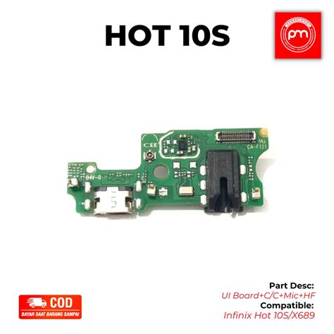Jual UI Board Konektor Cas Connector Charger Infinix Hot 10S Papan