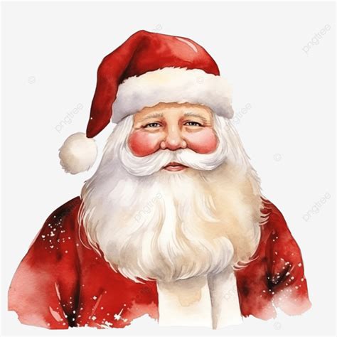 Watercolor Santa Claus Christmas Christmas Illustration Watercolor