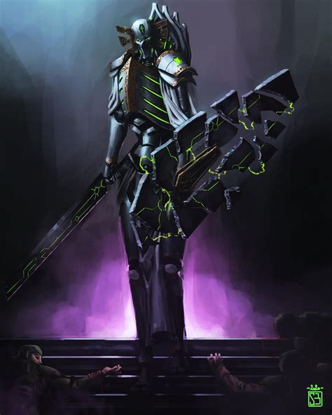 Unamen The Sentinel Art By Simon Beun 40k Gallery In 2024 Warhammer 40k Necrons Warhammer