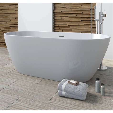 Tissino Angelo Freestanding Bath 1500mm X 750mm White Tan 309