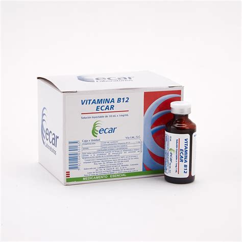 Vitamina B12 Solución Inyectable Vial 1Mg Ml X 10mL Cruz Verde