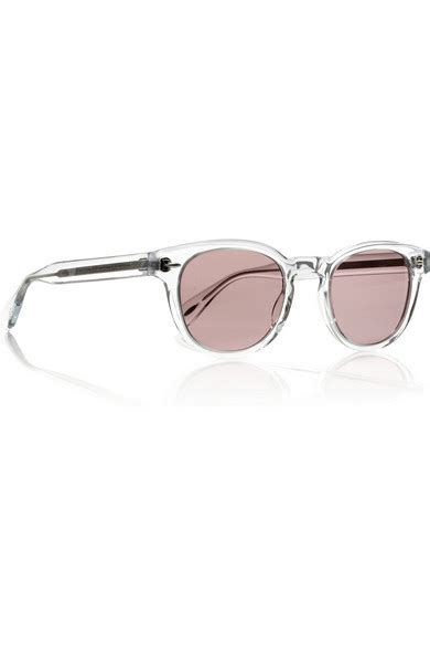 Oliver Peoples Sheldrake Round Frame Acetate Sunglasses NET A