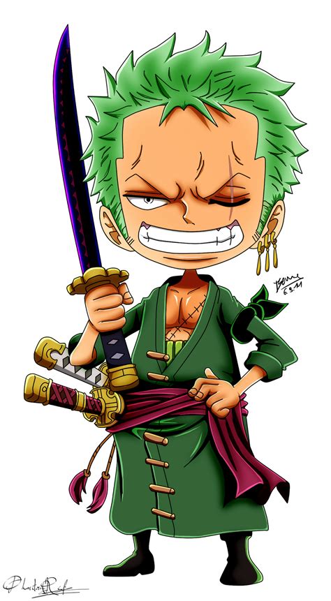 Chibi Zoro By Phantomred17 On Deviantart